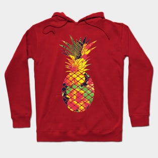 Tropical Pineapple Geometric Floral Hoodie